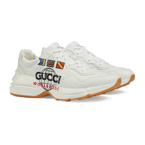 men's rhyton gucci worldwide sneaker|men Gucci slip on sneakers.